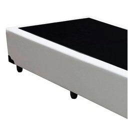 Cama Box Solteiro 88 Tecido Sintético Branco com Colchão Nápoles Espuma D33 54x88x188 - 3