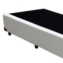 Ver imagem 3 de Cama Box Solteiro 88 Tecido Sintético Branco com Colchão Nápoles Espuma D33 54x88x188