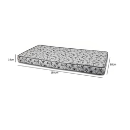 Cama Box Solteiro 88 Tecido Sintético Branco com Colchão Nápoles Espuma D33 54x88x188 - 4