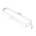 Ver imagem 4 de Nicho Impacto 1.60 para Sala/quarto - 2 Cores:off White