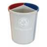 Lixeira Mix com 3 Divisões 30 Litros Cor:vermelho-azul-amarelo - 2