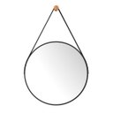 Ver imagem 2 de Espelho Redondo 80 cm Dalawer com Alça Preto