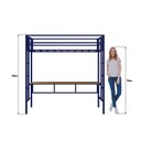 Ver imagem 7 de Beliche Suspenso de Solteiro em Ferro Jolie