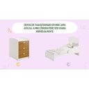 Ver imagem 6 de Berço Americano Multifuncional Atlanta com Cômoda 3 Gavetas com Colchão - Reller - Branco Brilho