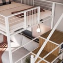 Ver imagem 7 de Beliche Suspenso com Escada Morgan Branco