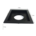 Ver imagem 2 de KIT 5 Spots Embutir Par20 Quadrado Preto Recuado - SaveEnergy