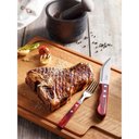 Ver imagem 2 de Jogo de Talheres para Churrasco Jumbo em Aço Inox com Cabo Vermelho Polywood 12 Peças