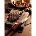 Ver imagem 4 de Jogo de Talheres para Churrasco Jumbo em Aço Inox com Cabo Vermelho Polywood 12 Peças
