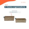 Kit 2 cestos organizadores multiuso decorativo seagrass - Oikos - 2