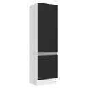 Ver imagem 1 de Paneleiro 100% Mdf 60 Cm 2 Portas Branco/preto