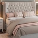 Ver imagem 1 de Cabeceira para Cama Box King 237cm Sophy Courino Off White - Sallar Home