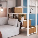 Ver imagem 5 de Beliche Suspenso com Escada Morgan Solteiro