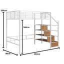 Ver imagem 4 de Beliche Suspenso com Escada Morgan Solteiro