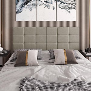 Cabeceira Box Estofada Bia Casal 140x54cm