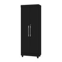 Ver imagem 1 de Armario Multiuso Organizador Texas 2 Portas Com Chave:Black