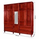 Ver imagem 4 de Guarda-roupa Casal Campo Grande 10 Portas 4 Gavetas com Espelho Mel - Rodmoveis