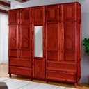 Ver imagem 1 de Guarda-roupa Casal Campo Grande 10 Portas 4 Gavetas com Espelho Mel - Rodmoveis