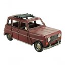 Ver imagem 1 de Carro Antigo Passeio Vinho 14x12.5x31cm Estilo Retrô Vintage