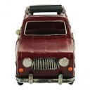 Ver imagem 3 de Carro Antigo Passeio Vinho 14x12.5x31cm Estilo Retrô Vintage