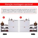 Ver imagem 7 de Kit Quarto 2 Mesas Cabeceira Nicho Gavetas Retrô Sapateira Vertical Banco 21 Pares Calçados - Rpm
