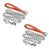 Corrente para Caes Cachorro Kit 2 Uni Pet 2.0mmx120cm Passeio Guia Caminhada Prende na Coleira Anima - 1