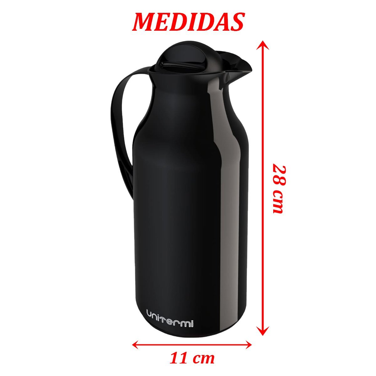 Garrafa Térmica de Mesa Siena Cinza 1l Café Chimarrão Chá - 3