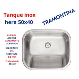 Tanque Hera Tramontina para Lavar Roupa Inox de Lavanderia - 3