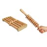 Kit 2 Peças Massagem Massageador Madeira Terapia - 1