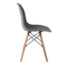 Cadeira Eames Cinza - Base Madeira Natural - 4