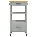 Ver imagem 3 de Carrinho de Churrasco 1 + 1 Gaveta +1 Prateleira 100% Madeira Maciça