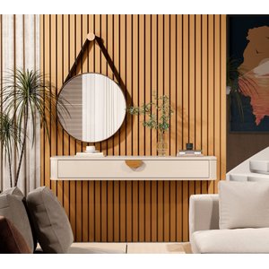 Aparador Suspenso Curvo Buriti para Sala de Estar