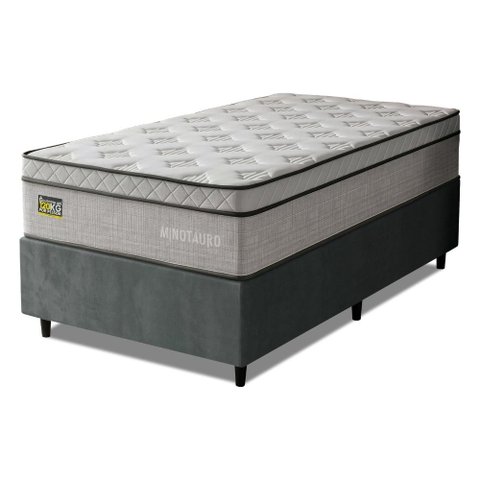Cama Box Colchão Solteiro Ortopédico D33 88x188x72cm Minotauro Hellen - Suporta até 120 kg