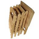 Ver imagem 4 de Kit Mesa Madeira Pinus e 4 Cadeiras Dobrável - Volpato