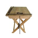 Ver imagem 7 de Kit Mesa Madeira Pinus e 4 Cadeiras Dobrável - Volpato