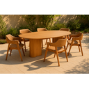 Ver imagem 1 de Conjunto Mesa de Jantar Aracajú com 6 Cadeiras Jantar Verona