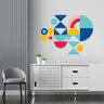 Adesivo de Parede - Geométrico 1 Dekalque Adesivo Adesivo de Parede Recortado 70x93 - 2