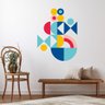 Adesivo de Parede - Geométrico 1 Dekalque Adesivo Adesivo de Parede Recortado 70x93 - 3