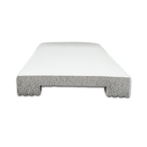 Guarnição de Poliestireno Liso 7cmx1,5cmx220cm