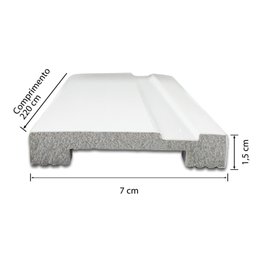 Guarnição de Poliestireno Frisado 7cmx1,5cmx220cm - 3