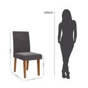 Ver imagem 5 de Conjunto Canto Alemão com Baú Trento Mesa Quadrada com Vidro 90x90 e 2 Cadeira Venus Mdp/mdf