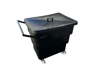 Caixa de Contenção em Polietileno com Grelha Separadora,tampa e Rodas - 300 Litros - 1