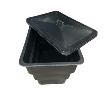 Caixa de Contenção em Polietileno com Grelha Separadora,tampa e Rodas - 300 Litros - 3
