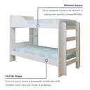 Ver imagem 7 de Beliche Infantil com Grade e Estrado Madeira Onix Branco