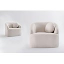 Ver imagem 4 de Poltrona Lua Boucle Off White - Ooca Móveis