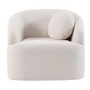 Ver imagem 1 de Poltrona Lua Boucle Off White - Ooca Móveis