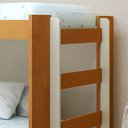 Ver mais imagens de Beliche Infantil com Grade e Estrado Madeira Onix Bege/Cinamomo/Off White