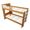 Ver imagem 2 de Beliche Infantil com Grade e Estrado Madeira Onix Bege/Cinamomo/Off White