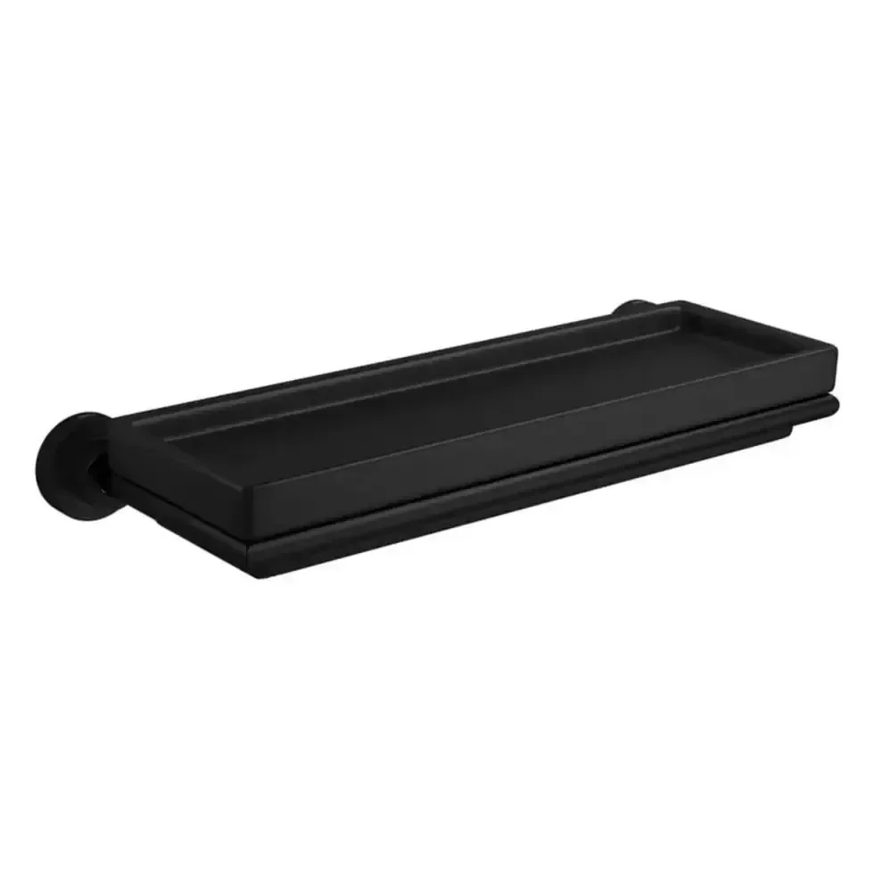 Prateleira de Parede Slim em Louça Preta C/ Metal Black Matte 2030.bl.slm.mt