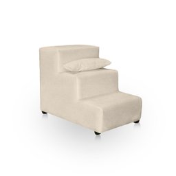 Escadinha Para Pet Escadinha Para Cachorro e Gato Subir Na Cama E Sofá 3 Degrau De 20 cm Luxo Suede  - 1