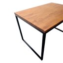 Ver imagem 6 de Mesa Industrial - Madeira e Ferro - Tampo em Pinus Castanheira e Base de Ferro em Preto Eletrostátic